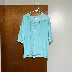 Turquoise top